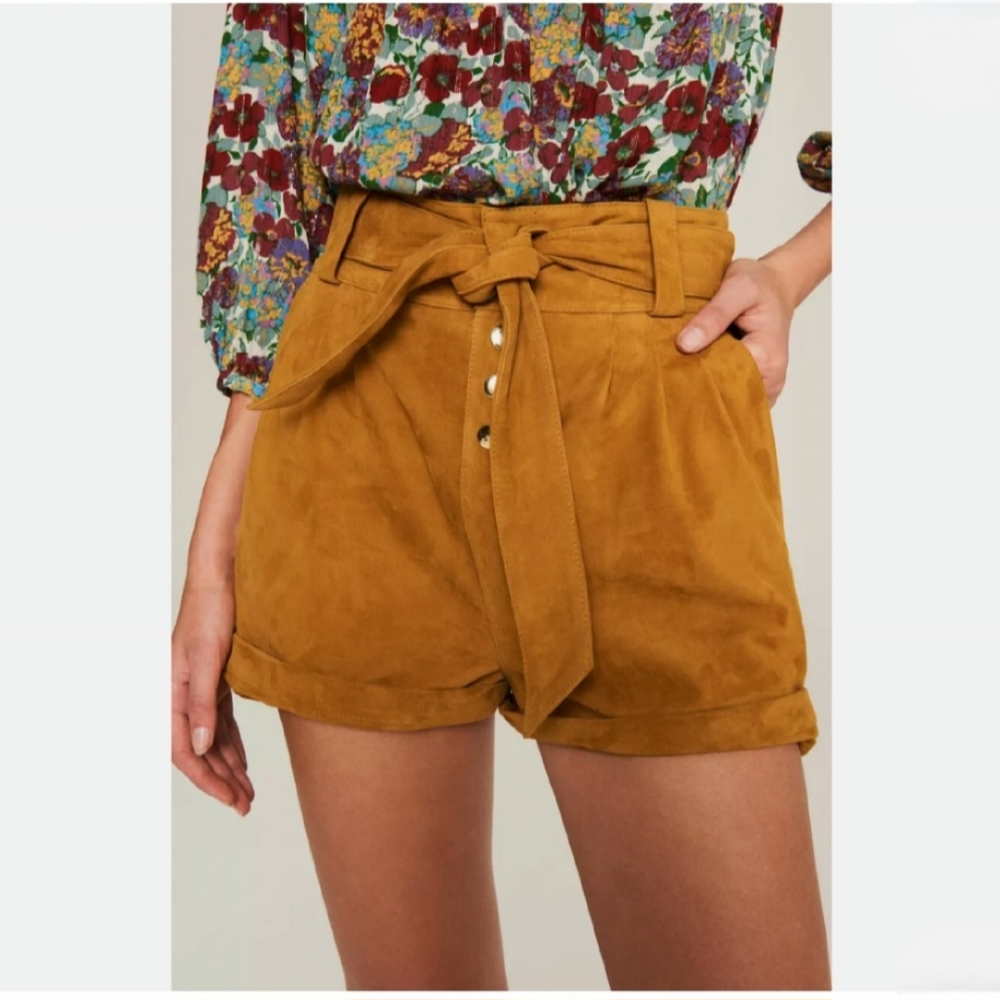 NWT LIAM SUEDE SHORTS BA&SH sz 3